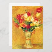 Tulpen van Pierre Renoir,  impressionistische kuns (Voorkant / Achterkant)