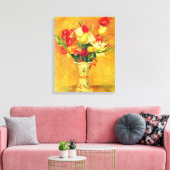 Tulpen van Pierre Renoir,  impressionistische kuns Canvas Afdruk (Insitu (Woonkamer))