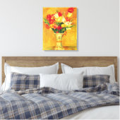 Tulpen van Pierre Renoir,  impressionistische kuns Canvas Afdruk (Insitu (Slaapkamer))