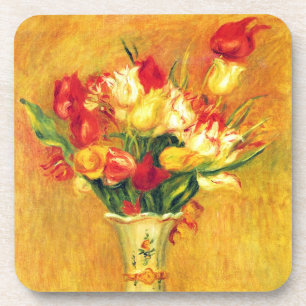 Tulpen van Pierre Renoir,  impressionistische kuns Drankjes Onderzetter