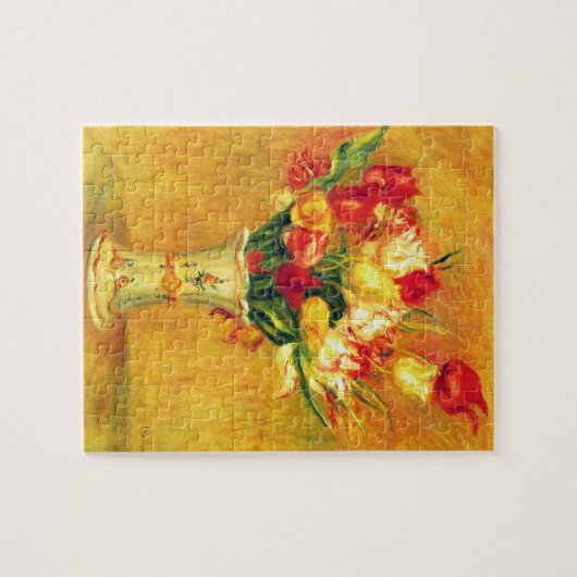 Tulpen van Pierre Renoir,  impressionistische kuns Legpuzzel (Horizontaal)