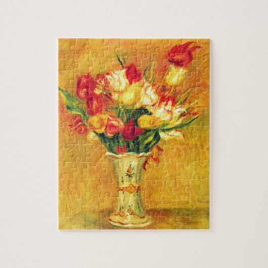 Tulpen van Pierre Renoir, impressionistische kuns Legpuzzel (Verticaal)