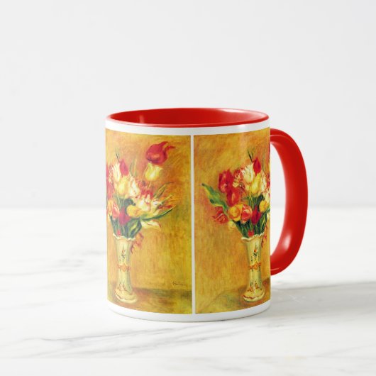 Tulpen van Pierre Renoir, impressionistische kuns Mok (Voorkant rechts)