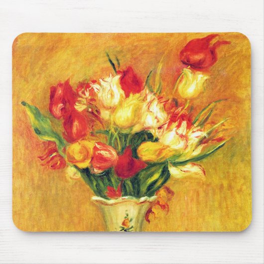 Tulpen van Pierre Renoir,  impressionistische kuns Muismat (Voorkant)