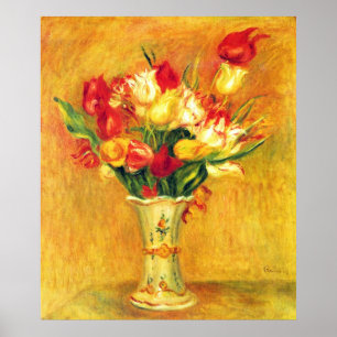 Tulpen van Pierre Renoir,  impressionistische kuns Poster