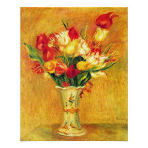 Tulpen van Pierre Renoir,  impressionistische kuns Poster