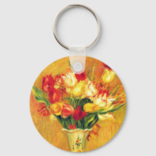 Tulpen van Pierre Renoir,  impressionistische kuns Sleutelhanger