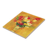 Tulpen van Pierre Renoir,  impressionistische kuns Tegeltje (Zijkant)
