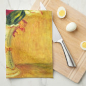 Tulpen van Pierre Renoir,  impressionistische kuns Theedoek (Quarter Fold)