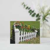 Tulpen van tuinen met witte Briefkaart met snijtan (Staand voorkant)