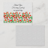 Tulpen vegen op lente dankzij kaarten notitiekaartje (Voorkant / Achterkant)