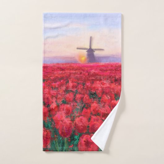 Tulpen Veld Badhanddoeken Bad Handdoek (Handdoek)