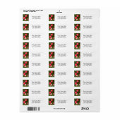 Tulpen veld Retouradres Labels (Full Sheet)