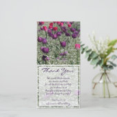 Tulpen Veld Sympathie Bedankt Fotokaart (Staand voorkant)