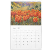 Tulpen veld waterverf schilderij 2 kalender (Mar 2027)