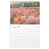 Tulpen veld waterverf schilderij 5 kalender (Jan 2027)
