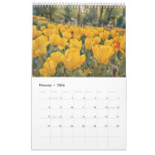 Tulpen veld waterverf schilderij 6 kalender (Feb 2026)