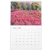 Tulpen veld waterverf schilderij 6 kalender (Jan 2026)