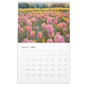 Tulpen veld waterverf schilderij 7 kalender (Jan 2026)