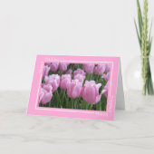 Tulpen Verjaardag Kaart (Voorkant)