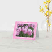 Tulpen Verjaardag Kaart (Gele Bloem)