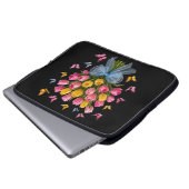 Tulpen & Vlinders Elegantie Laptophoes Laptop Sleeve (Voorkant onderkant)