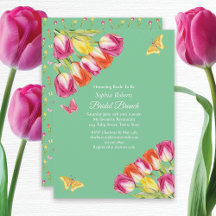 Tulpen & Vlinders Groen Bruids Brunch Feest