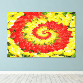 Tulpen voor altijd canvas afdruk (Insitu (Houten vloer))