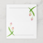 Tulpen voor bruiloft- of evenementkaarten plaatskaartje (Buitenkant ongevouwen)
