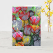 Tulpen voor mam kaart (Gele Bloem)