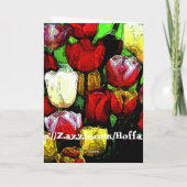 Tulpen voor mam kaart (Achterkant)