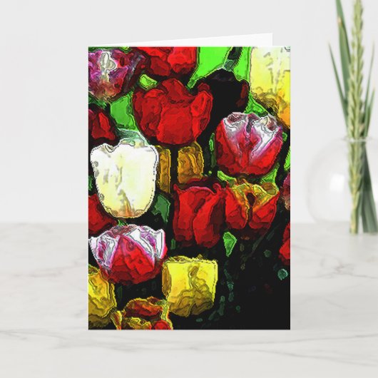 Tulpen voor mam kaart (Voorkant)