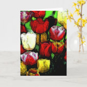 Tulpen voor mam kaart (Gele Bloem)
