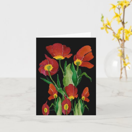 Tulpen voor Moederdag Kaart (Gele Bloem)