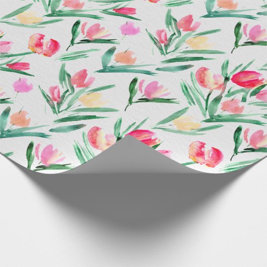Tulpen voor overlooppapier cadeaupapier (Hoek)