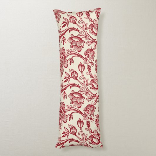 Tulpen voor rood en crème - Frans landdecor Lichaamskussen (Achterkant (Verticaal))