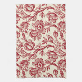 Tulpen voor rood en crème - Frans landdecor Theedoek (Verticaal)