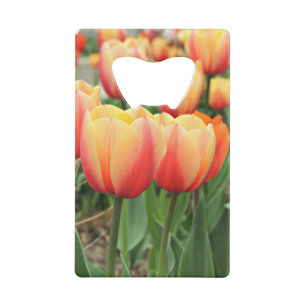 Tulpen voor spuittijd creditkaart flessenopener