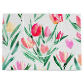 Tulpen voor Tulp Lovers Large Gift Bag Groot Cadeauzakje (Voorkant)
