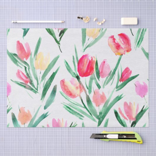 Tulpen voor Tulp Lovers-papier Tissuepapier (Craft)