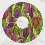 Tulpen Wijnglaslabel (Voorkant)