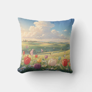 Tulpen Worp Kussen Lenteweide