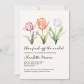 Tulpen Ze is vers van het Vrijgezellenfeest van de Kaart (Voorkant)