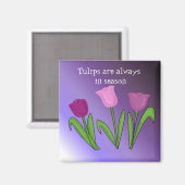 Tulpen zijn altijd in trek magneet (Voorkant / Achterkant)