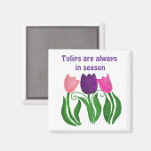 Tulpen zijn altijd in trek magneet (Voorkant / Achterkant)