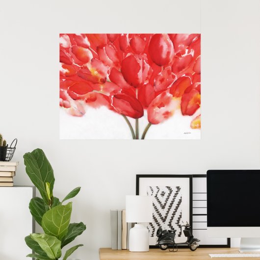 "Tulpen zijn mensen II" Poster (Thuiskantoor)