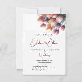 Tulpen zomer en lente modern kaart