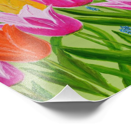 Tulpenafdrukken Foto Afdruk (Hoek)