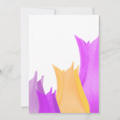 Tulpenbloem bruiloft uitnodiging Kaart (Achterkant)
