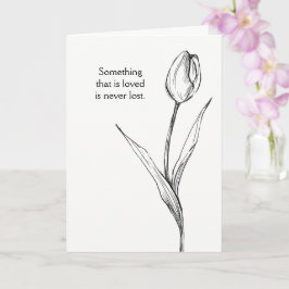 Tulpenbloem condoleancekaart verlies rouwkaart her kaart